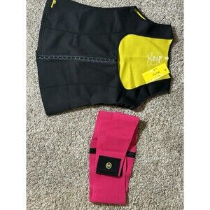 NWT Hot Shapers Instant Trainer Vest & Waist Belt Neotex Sauna Slimming Pink 3XL